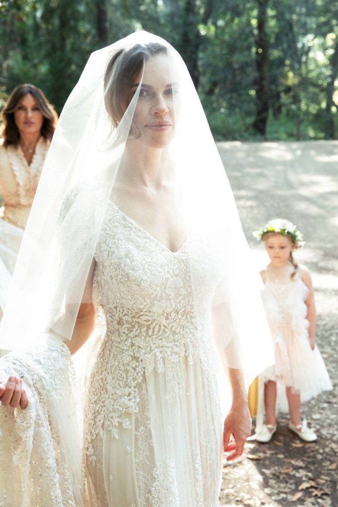 Hilary Swank's wedding dress
