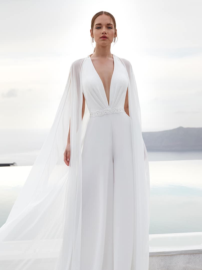 23522/22 Bridal Pantsuit from Nicole Milano | Modes NZ